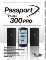 Fender Passport 300 Pro Manuale del proprietario