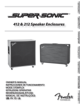 Fender Super-sonic 412 212 Speaker Enclosure Manuale del proprietario