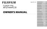 Fujifilm XF27mmF2.8 Manuale utente