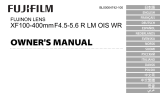 Fujifilm XF100-400mmF4.5-5.6 R LM OIS WR Manuale utente