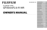 Fujifilm GF45mmF2.8 R WR Manuale utente