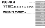 Fujifilm XF 18-135 F3.5-5.6 OIS WR Manuale utente