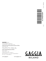 Gaggia Milano RI9380/46 Manuale utente