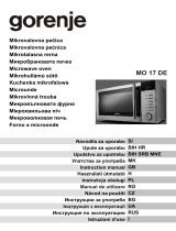 Gorenje MO17DE Manuale utente