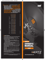 Hertz SV 200.1  Manuale del proprietario