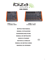 Ibiza MX801 Muziekmixer 8 USB Zwart Manuale del proprietario