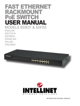 Intellinet 16-Port Fast Ethernet Rackmount PoE Switch Manuale utente