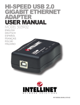 IC Intracom Intellinet USB 2.0 Gigabit Ethernet Manuale utente