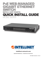 Intellinet 16-Port Gigabit Ethernet PoE  Web-Managed Switch with 2 SFP Ports Guida d'installazione