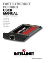 Intellinet Fast Ethernet PC Card Manuale utente
