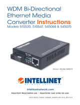 Intellinet Gigabit Ethernet WDM Bi-Directional Single Mode Media Converter Manuale utente
