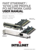 Intellinet PCI 10/100 LP Manuale utente