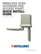 Intellinet Wireless 300N Outdoor PoE Access Point Quick Installation Guide
