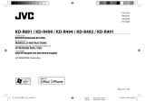 JVC KD-R492 + USB 8Gb Manuale utente