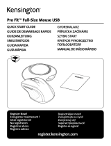 Kensington K72369EU Pro Fit Wired Mouse Istruzioni per l'uso