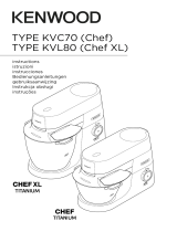 Kenwood KVL8470S Chef Titanium XL Megapack Manuale del proprietario