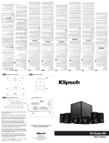 Klipsch Stereo System HD THEATER 600 Manuale utente