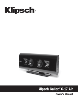 Klipsch Gallery G-17 AirPlay Manuale utente