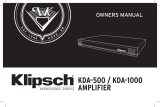 Klipsch KDA-500 Manuale del proprietario