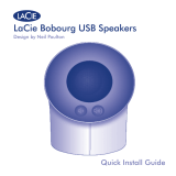 LaCie BOBOURG USB SPEAKERS Manuale utente