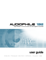 Audiophile Systems AUDIOPHILE 192 Manuale utente