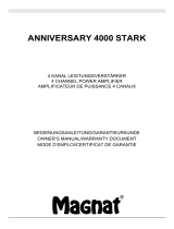 Magnat Audio Anniversary 4000 STARK Manuale del proprietario