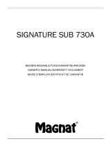 Magnat Signature Sub 730A Manuale del proprietario
