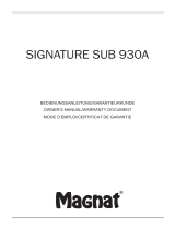 Magnat Signature Sub 930A Manuale del proprietario