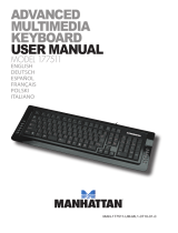 Manhattan Multimedia Keyboard Manuale utente
