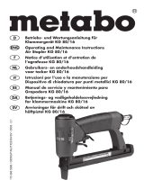 Metabo KG 80/16 Manuale utente