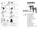Metabo Sb e 600 R+L Istruzioni per l'uso