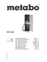 Metabo SPA 2002 Manuale utente