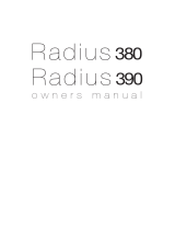 Monitor Radius 380 Guida utente