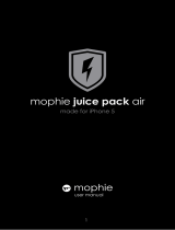 Mophie Juice pack air iPhone 5s Manuale utente