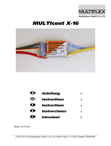 MULTIPLEX Multicont X16 Manuale del proprietario
