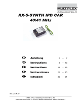 MULTIPLEX Rx 5 Synth Ipd Car Manuale del proprietario