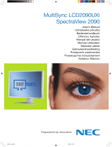 NEC SpectraView® 2090 Manuale del proprietario