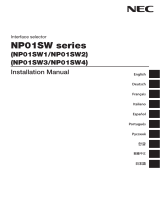 NEC NP01SW2 Manuale del proprietario
