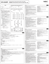 NEC SP-4046PV Manuale utente