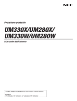NEC UM330X Manuale del proprietario
