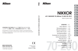 Nikon AF-S VR II 70-200MM F/2.8G ED Manuale utente