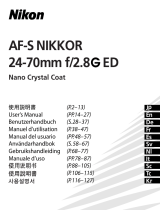 Nikon AF-S NIKKOR 24-70mm f/2.8G ED Manuale utente