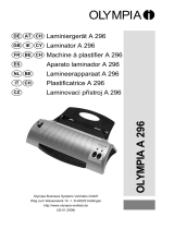 Olympia Laminator A296 Manuale utente