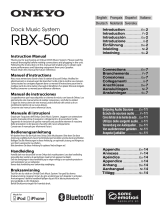 ONKYO RBX-500 Manuale utente