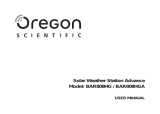 Oregon Scientific BAR808HG / BAR808HGA Manuale utente