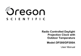 Oregon Scientific DP200 / DP200A Manuale utente