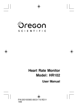 Oregon Scientific HR102 Manuale utente