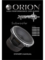 Orion XTRPro Subwoofers  Manuale del proprietario