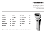 Panasonic PRO-CURVE SHAVER ESRW30 Manuale del proprietario