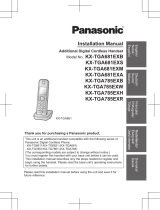 Panasonic KXTGA785EX Manuale del proprietario